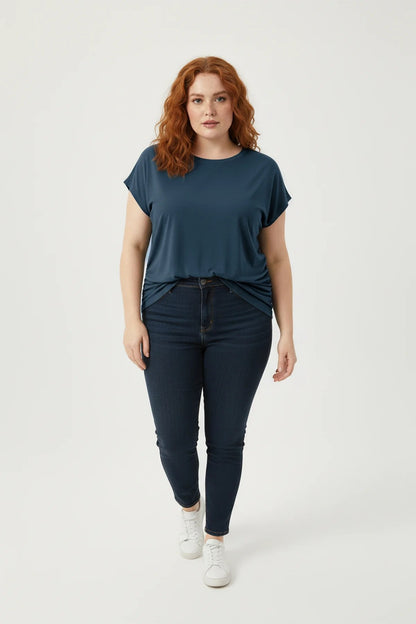 Gerafftes T-Shirt