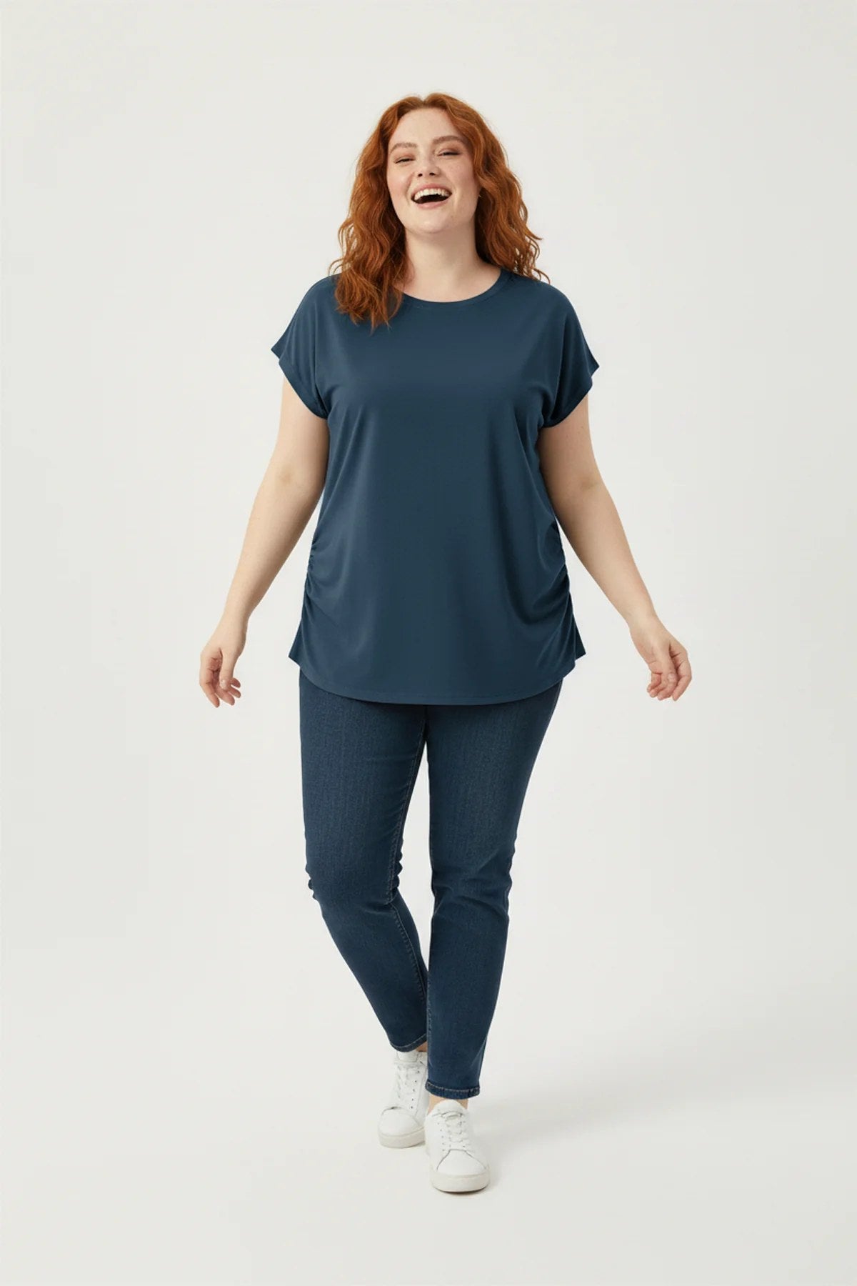Gerafftes T-Shirt