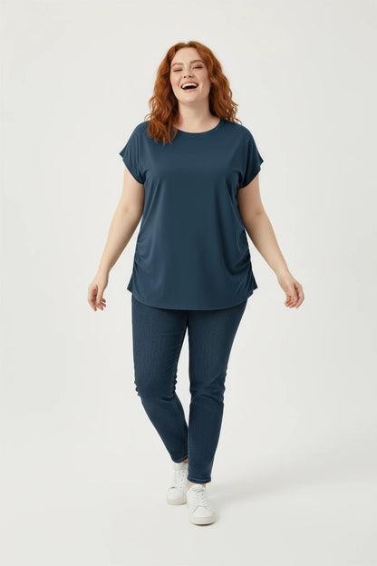 Gerafftes T-Shirt