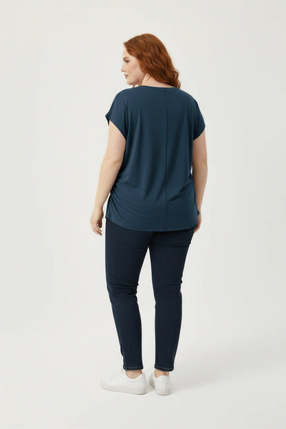 Gerafftes T-Shirt