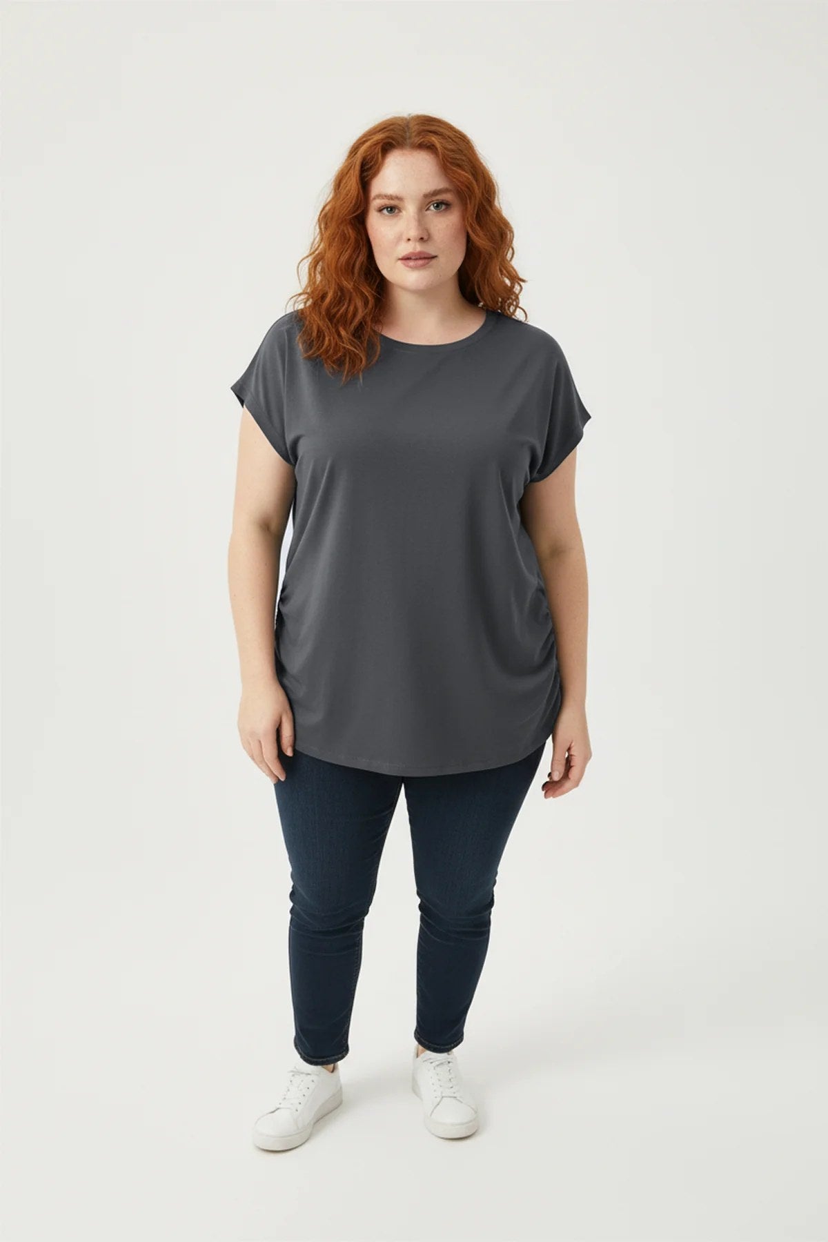 Gerafftes T-Shirt
