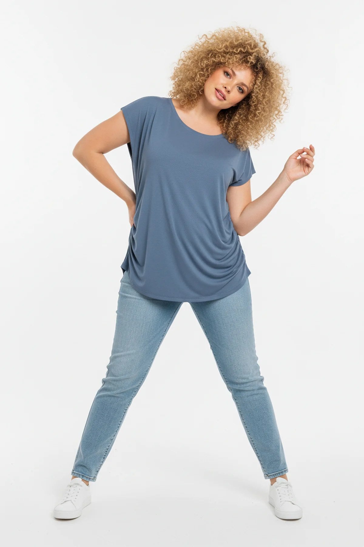 Gerafftes T-Shirt
