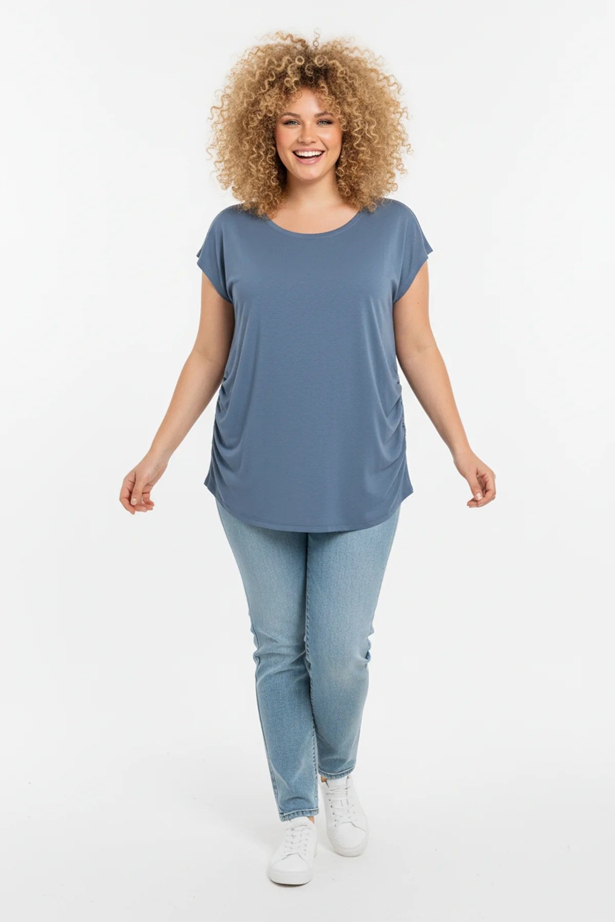 Gerafftes T-Shirt