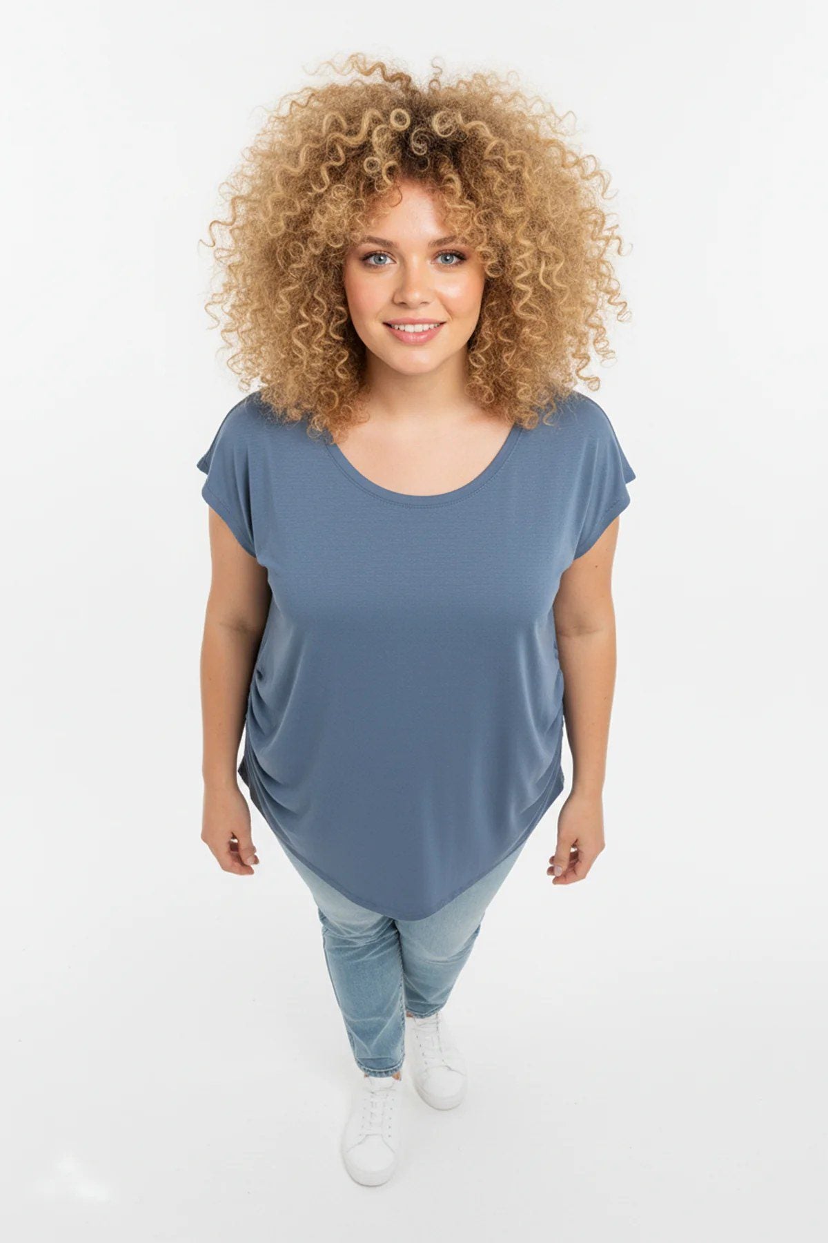 Gerafftes T-Shirt