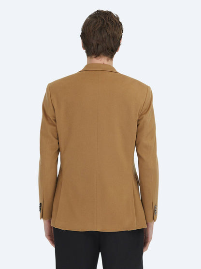 Buff Schlichte Moderne Wolljacke