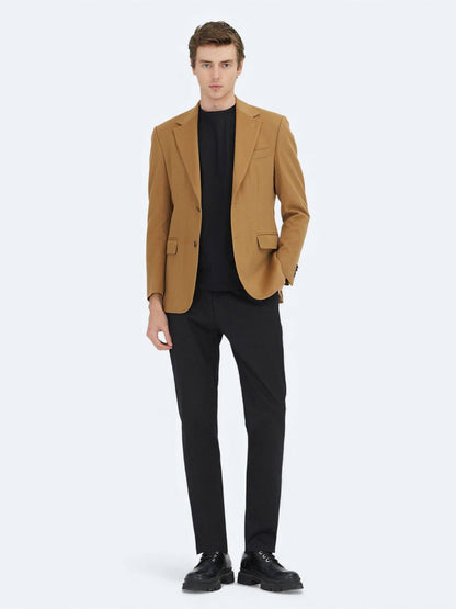 Buff Schlichte Moderne Wolljacke