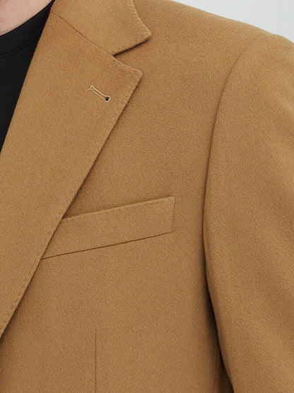 Buff Schlichte Moderne Wolljacke