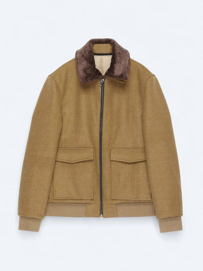 Buff Hemdkragen Freizeit Webjacke