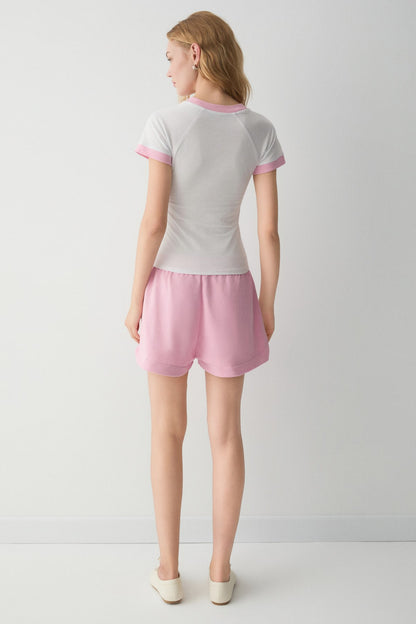 BUOL Damen Baumwoll Mini Shorts