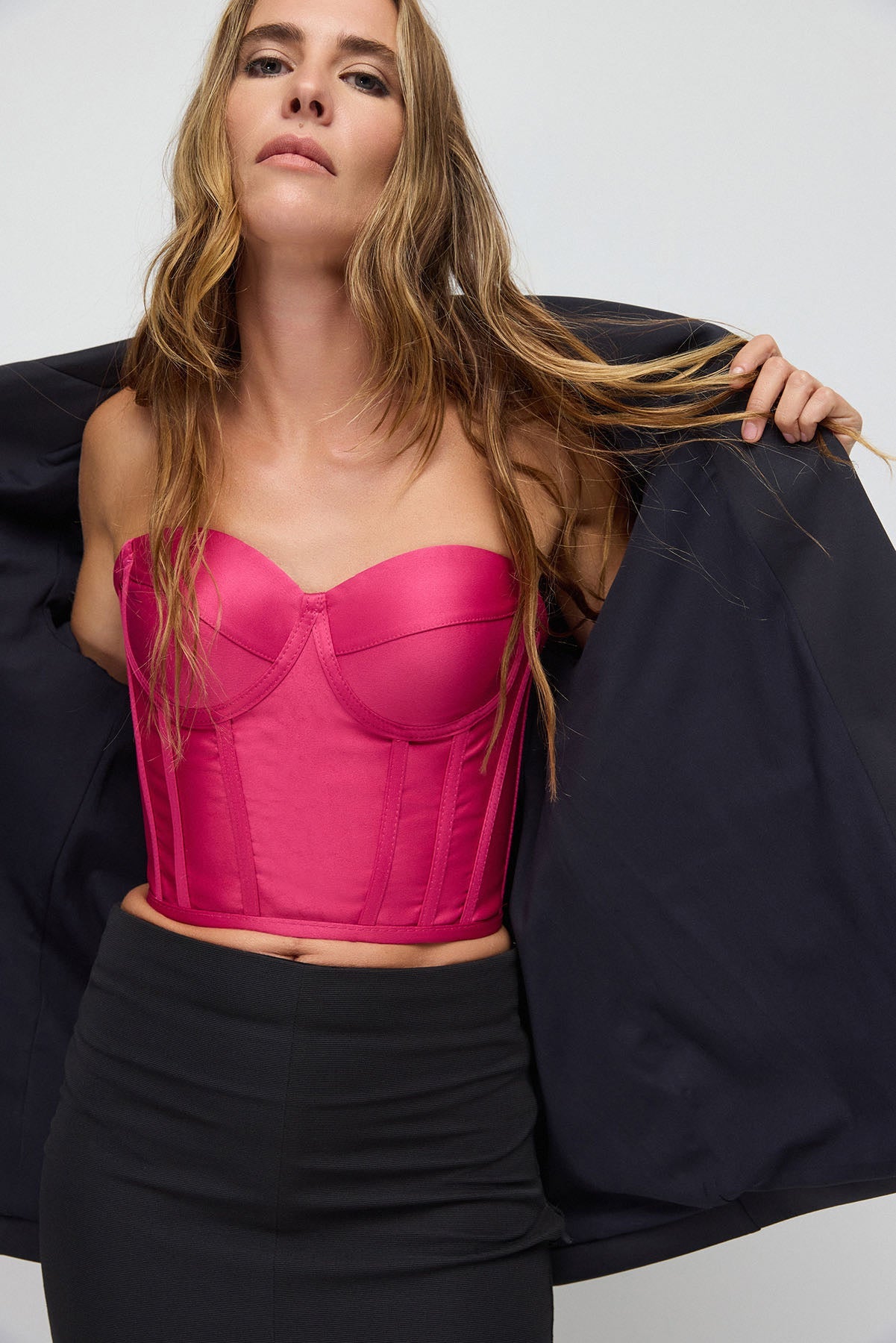Bustier mit Steinmuster