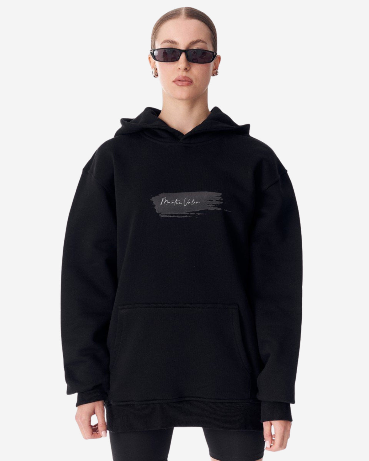 Schwarzer Kapuzen-Schmetterling Wiedergeburt Sweatshirt