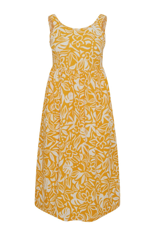 Plus-Size Maxikleid mit Taillengummi