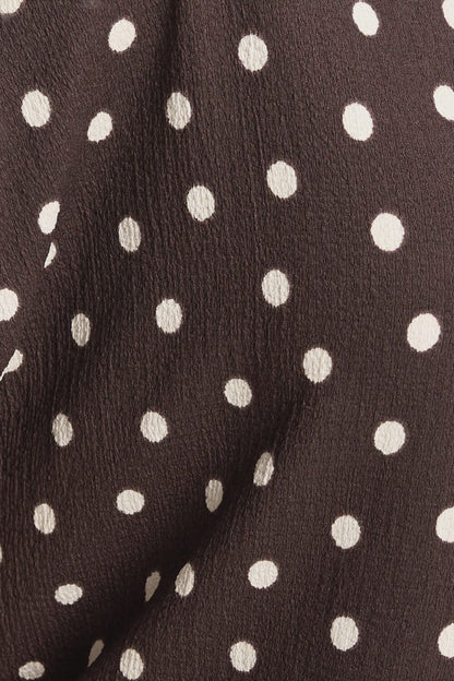 Große Größen Polka Dot Kurzarmshirt