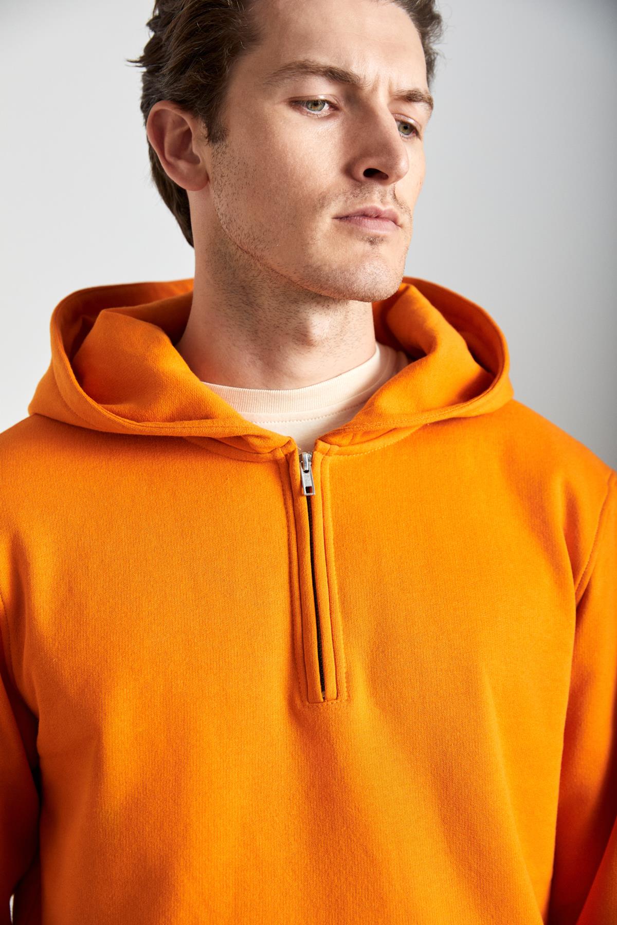 GRIMELANGE CADE Herren Baumwoll-Sweatshirt Orange