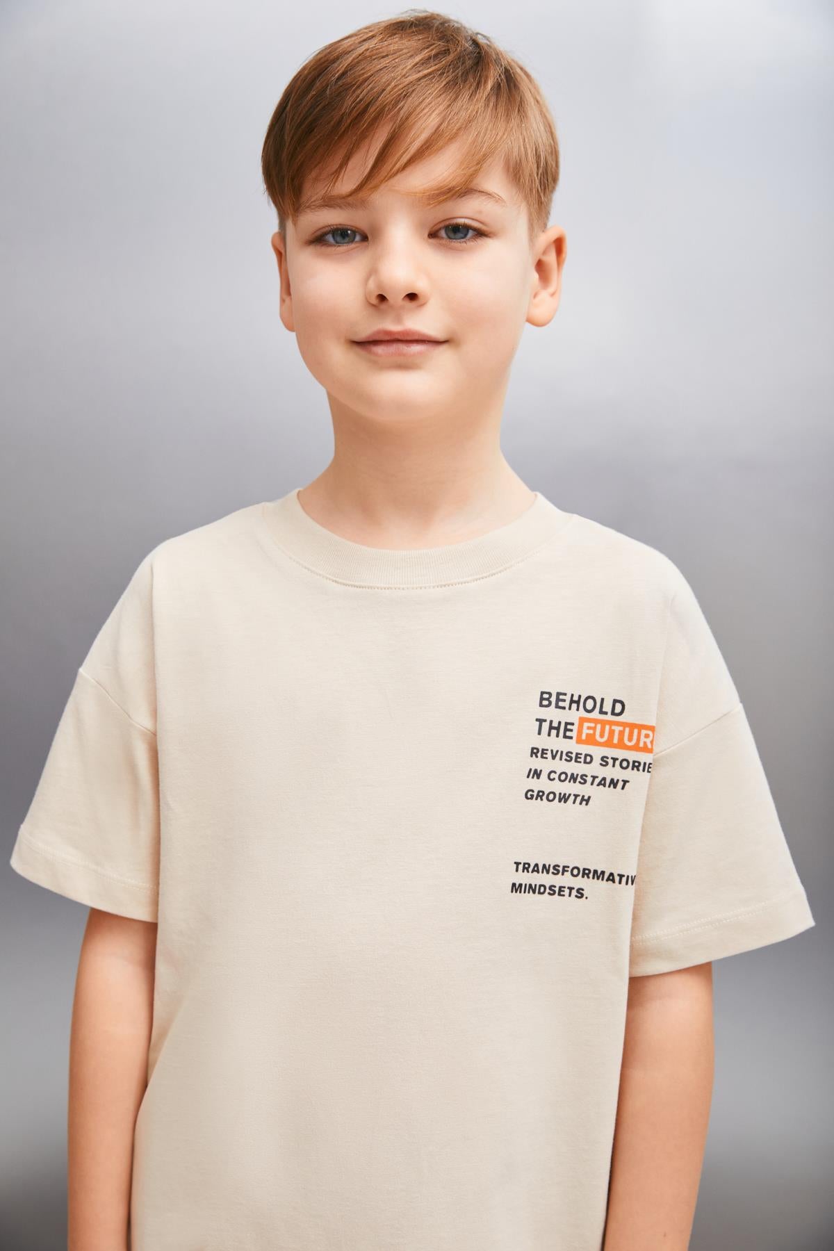GRIMELANGE CAELAN Herren T-Shirt Beige