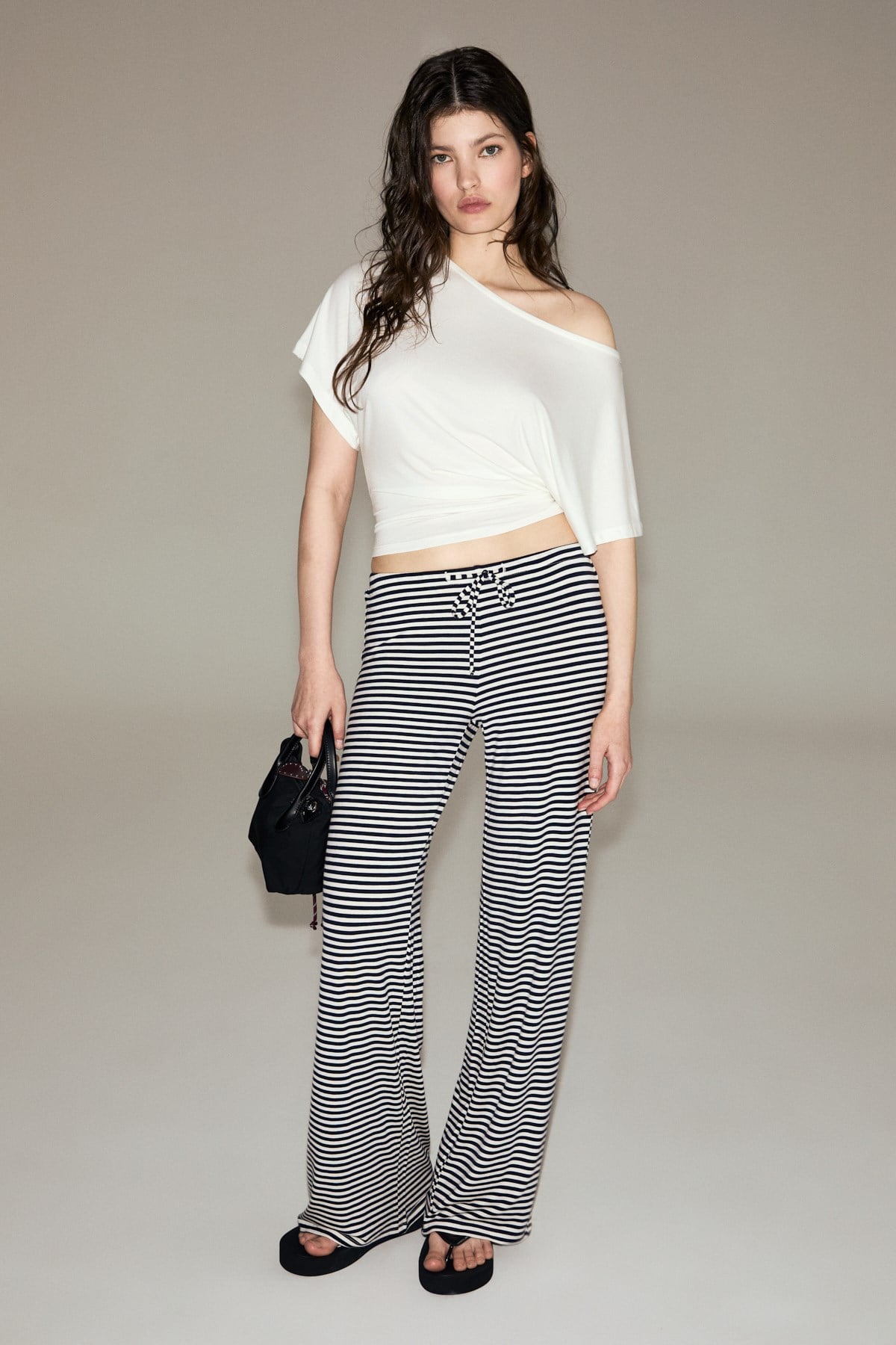 ETHIQUET CALESTIA Damen Raffbluse Ecru
