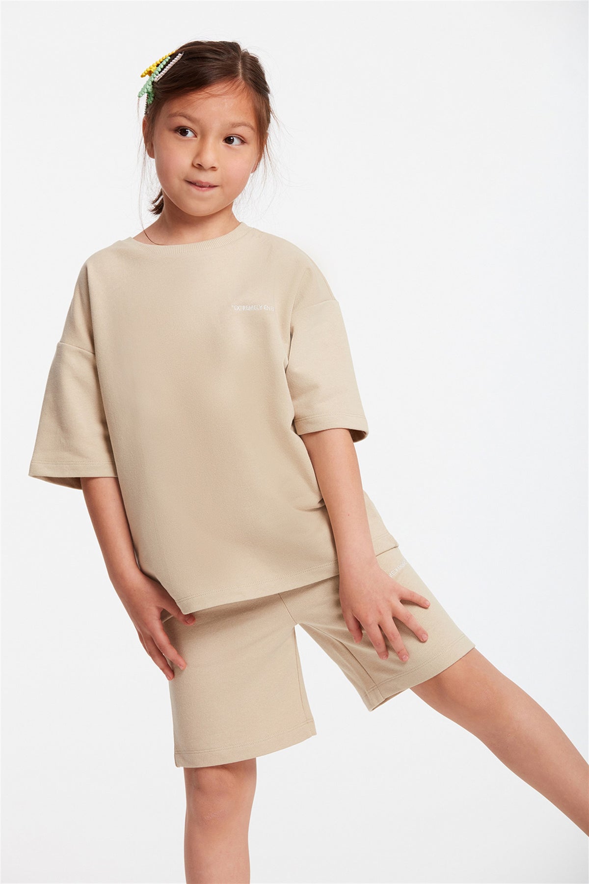 GRIMELANGE CALI Mädchen Komfort-Trainingsanzug Beige