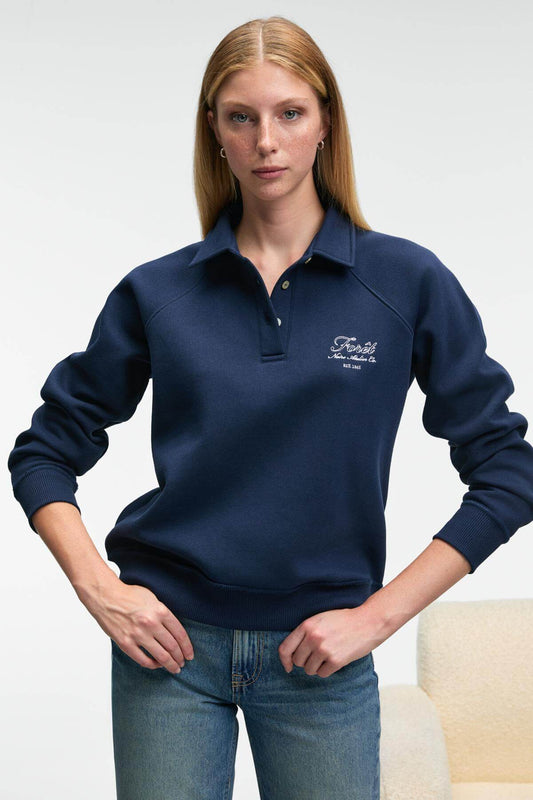 CAMIREL Damen Polo-Sweatshirt