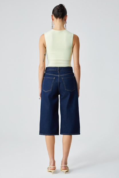 Damen Slim Fit Rundhals Weste