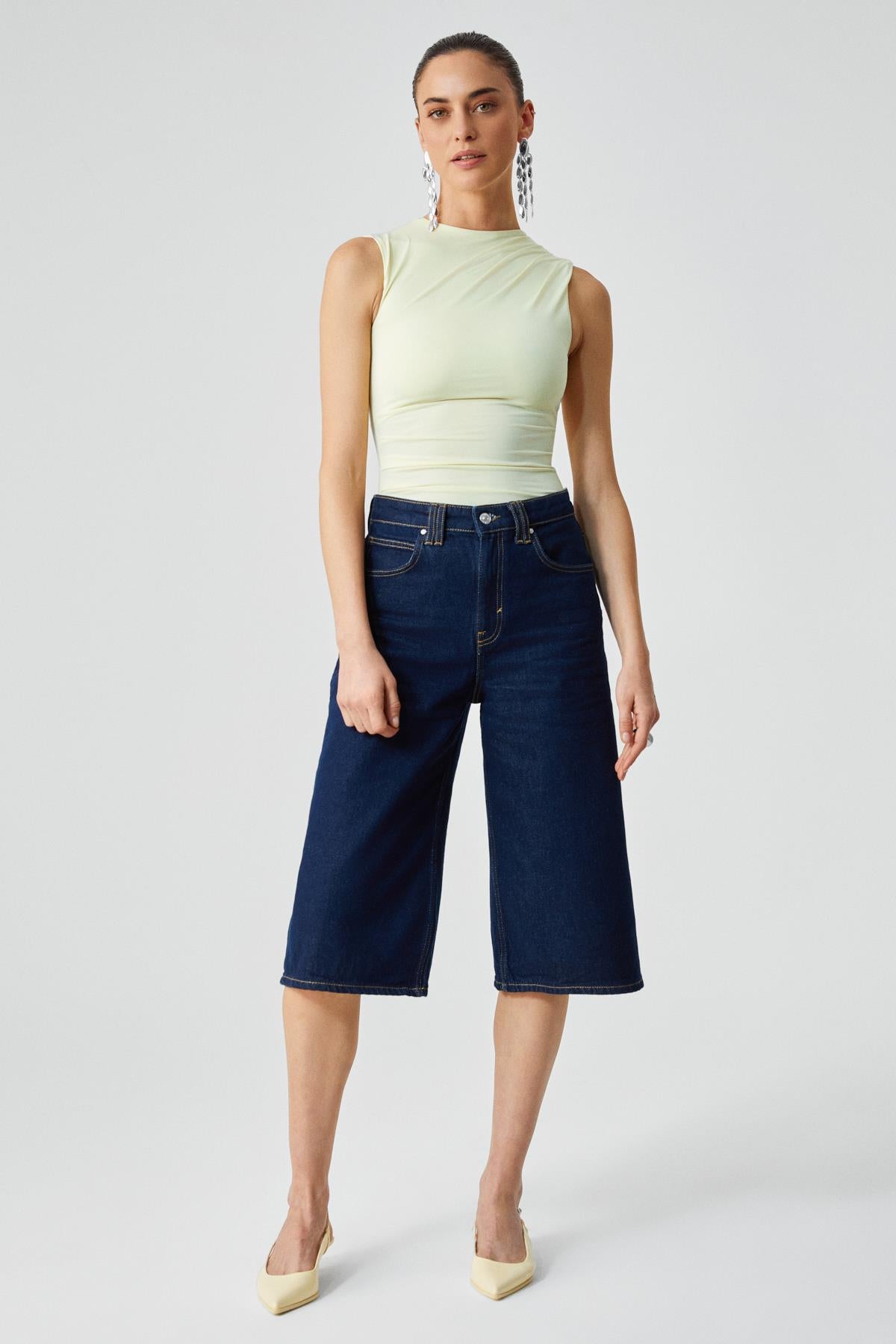 Damen Slim Fit Rundhals Weste