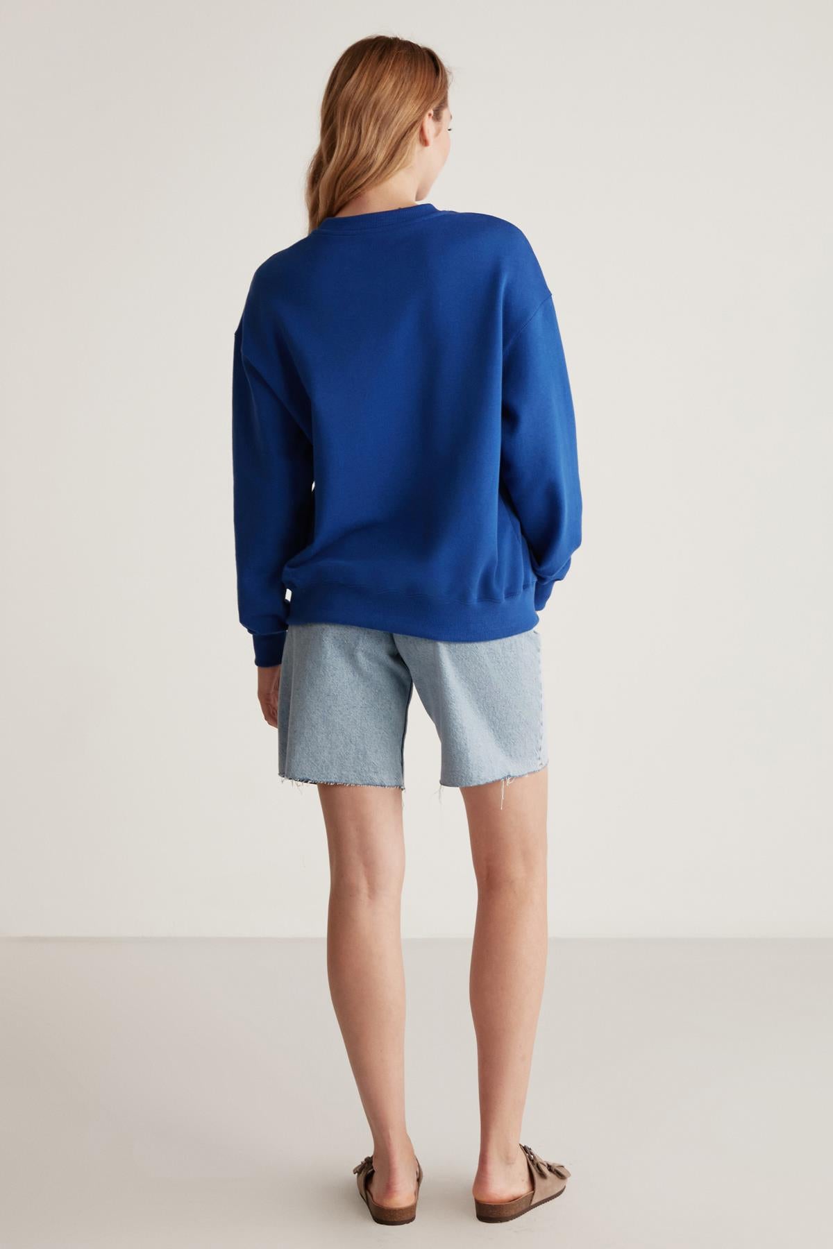 ETHIQUET CAROLA Oversize Sweatshirt Marineblau