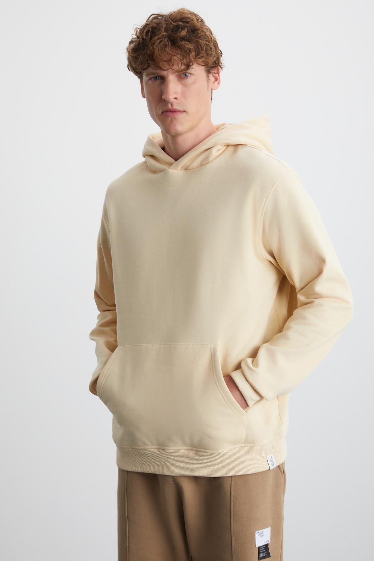 GRIMELANGE CARTMEL Herren Relaxed-Fit Hoodie Beige