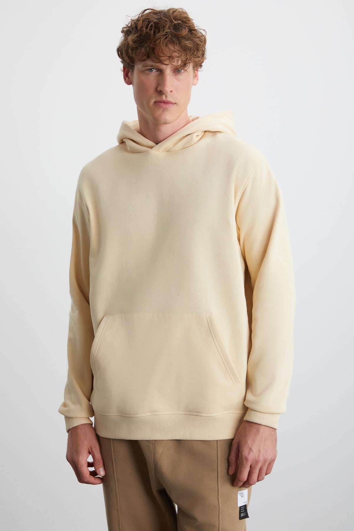 GRIMELANGE CARTMEL Herren Relaxed-Fit Hoodie Beige
