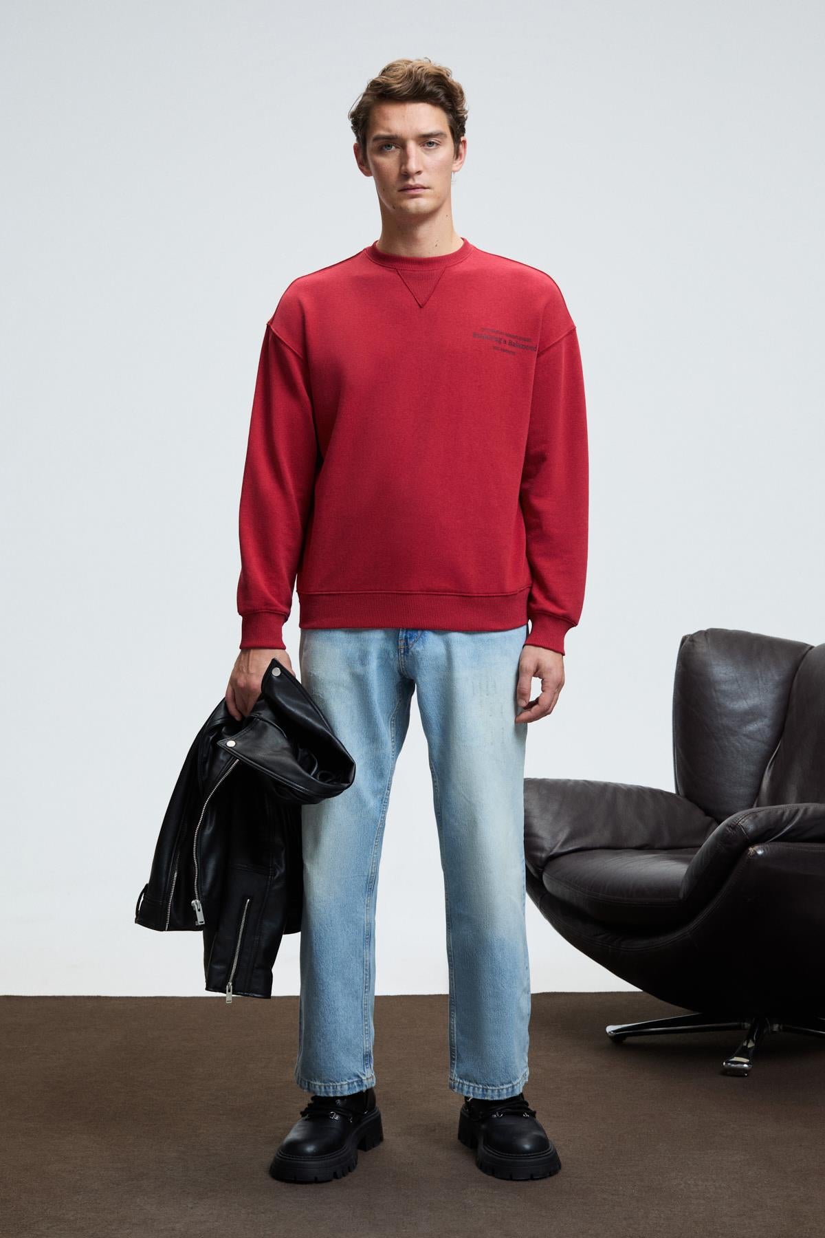 CASPIAN Herren Baumwoll Sweatshirt
