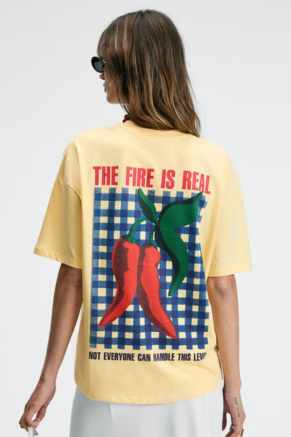 CASSIANE Bedrucktes Regular T-Shirt