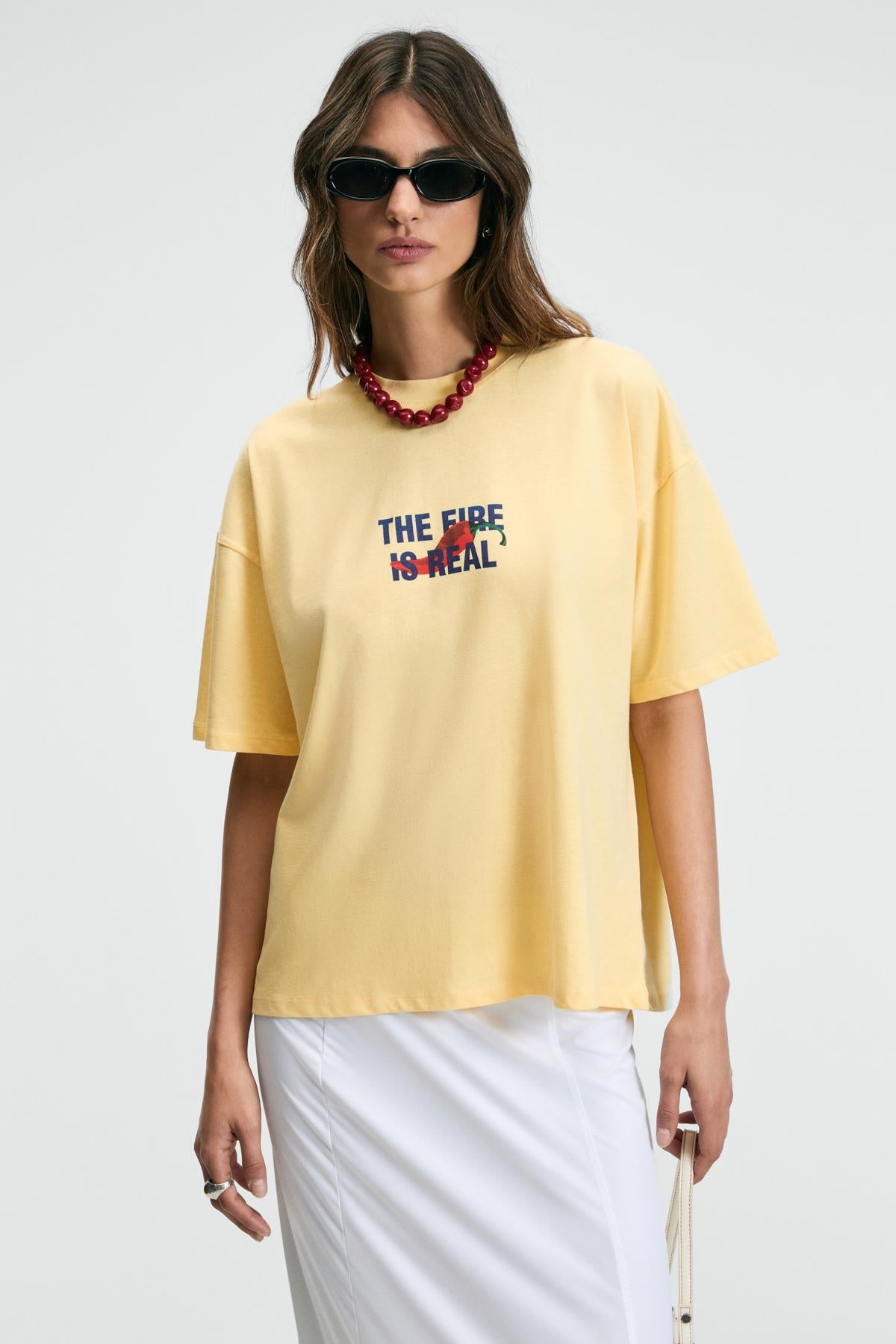 CASSIANE Bedrucktes Regular T-Shirt