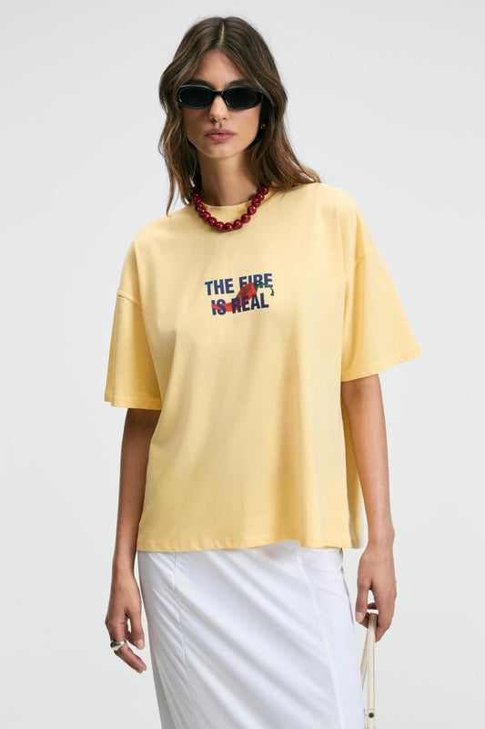 CASSIANE Bedrucktes Regular T-Shirt