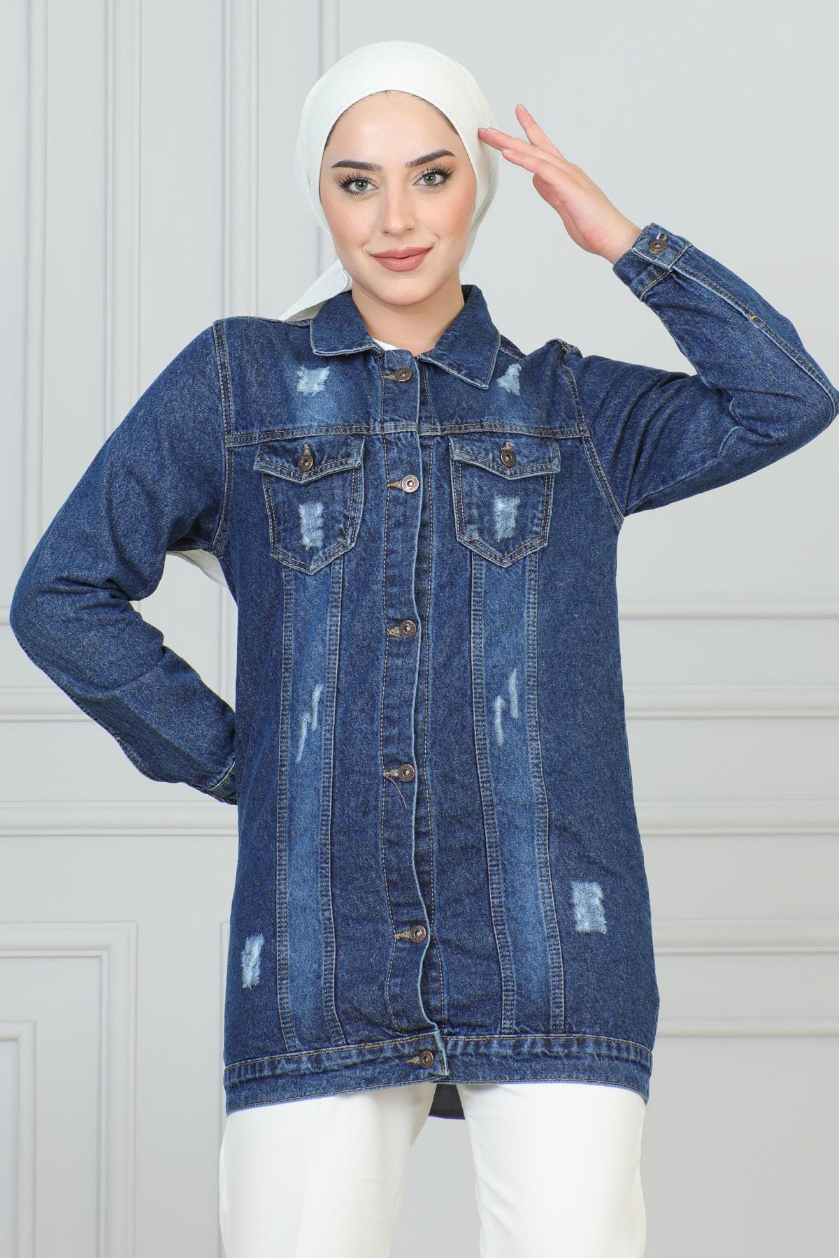 Cebi Laser Detailierte Jeansjacke
