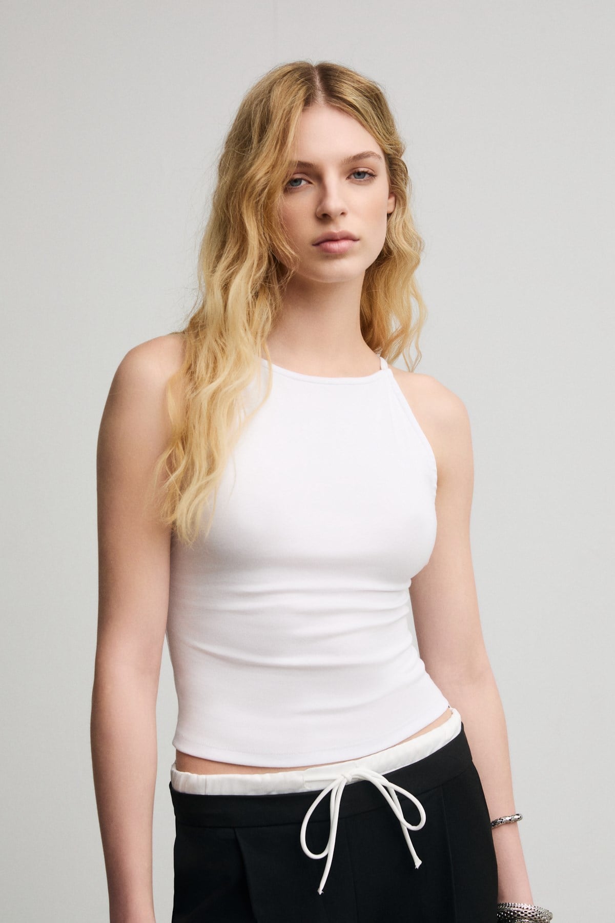 Damen Bio-Baumwolle Träger-Bluse
