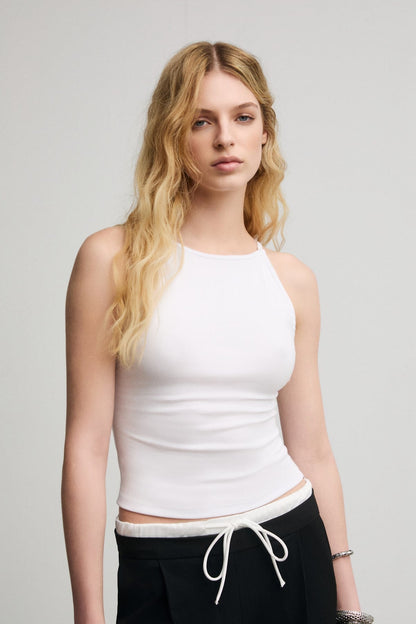 Damen Bio-Baumwolle Träger-Bluse