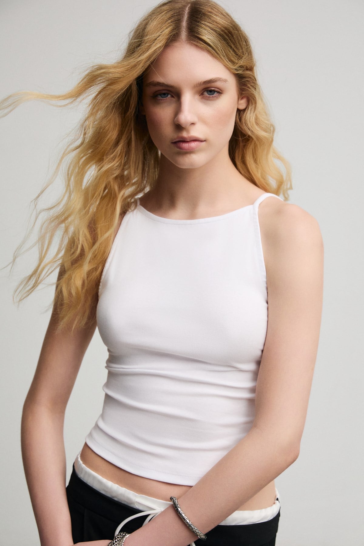 Damen Bio-Baumwolle Träger-Bluse