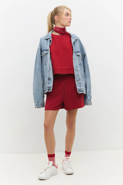 Shorts mit Taschen und elastischem Bund