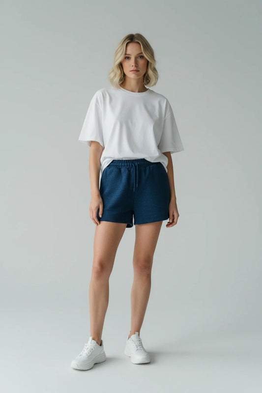Shorts mit Taschen und elastischem Bund