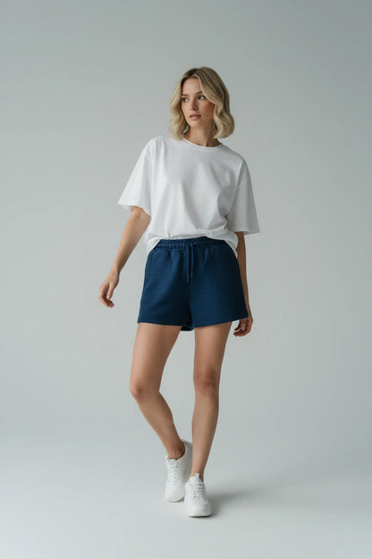Shorts mit Taschen und elastischem Bund