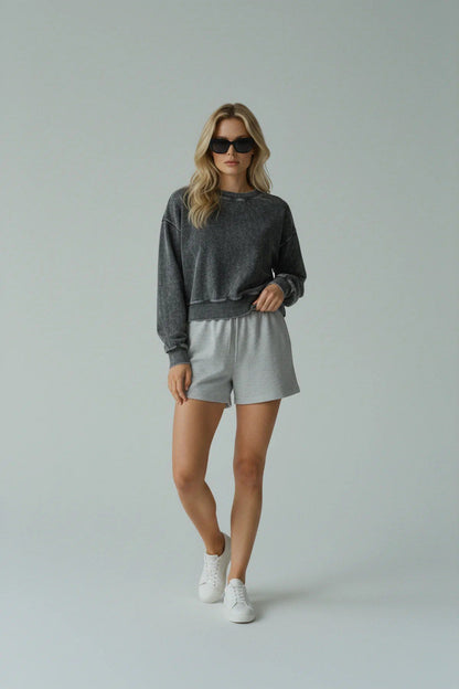 Shorts mit Taschen und elastischem Bund