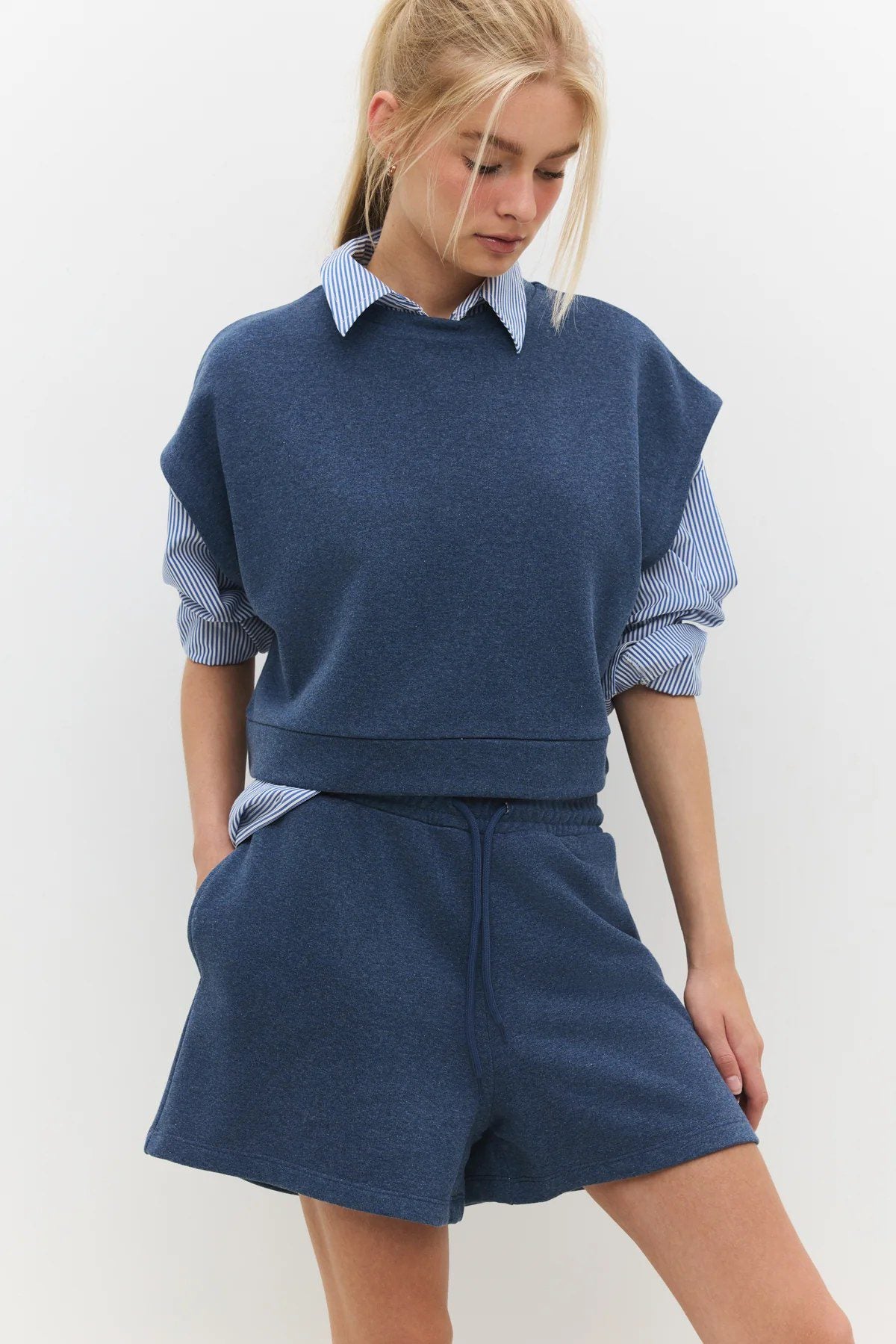 Shorts mit Taschen und elastischem Bund