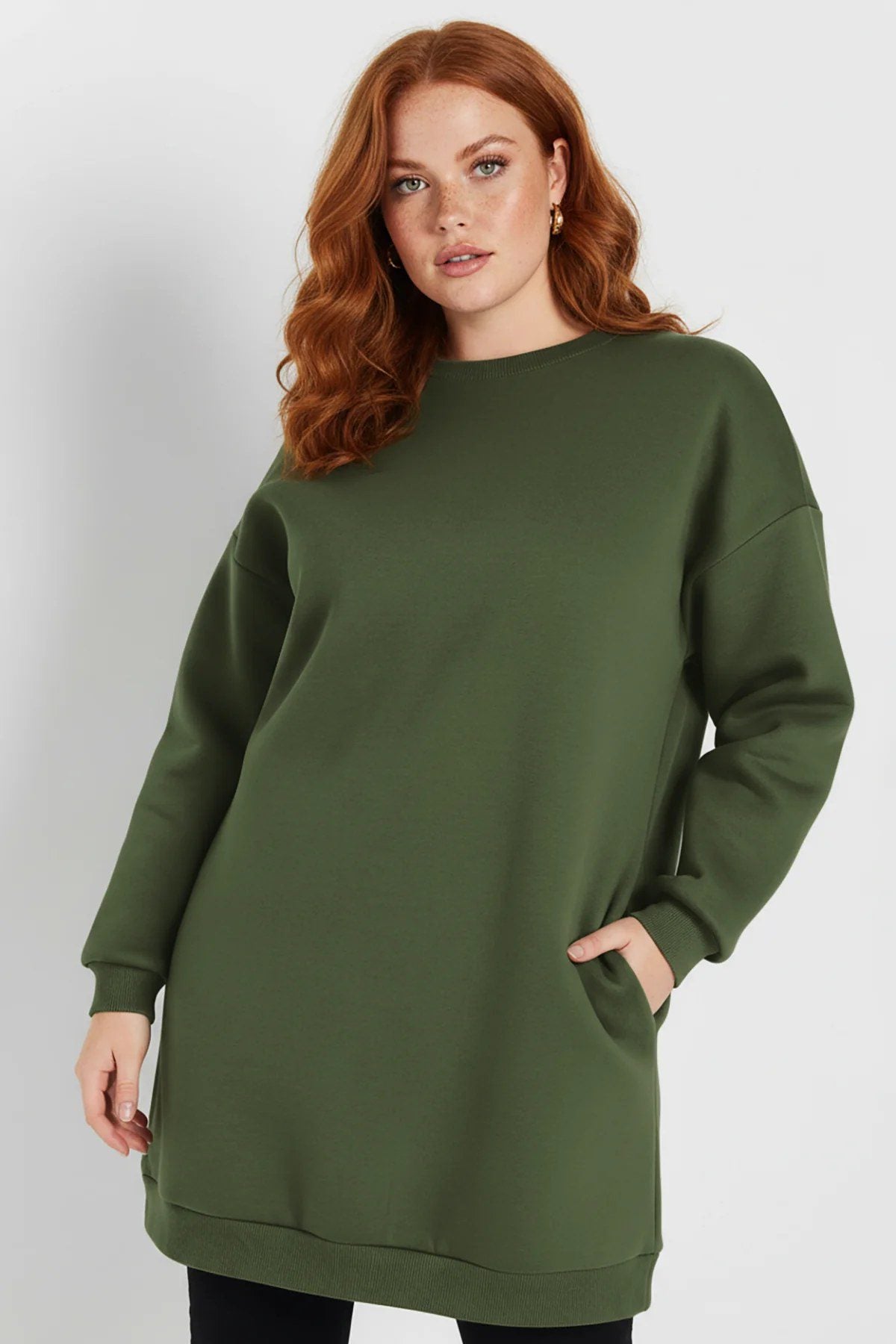 Sweatshirt-Tunika mit Taschen