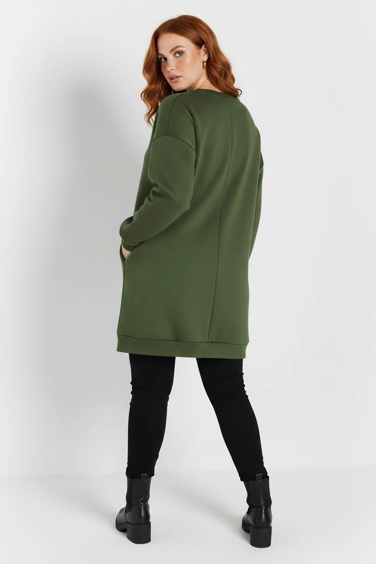 Sweatshirt-Tunika mit Taschen