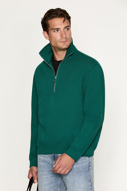 CEREMINO Herren Sweatshirt Halbzip
