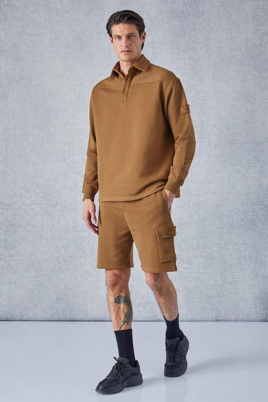 CERVINO Herren Cargo-Shorts bestickt