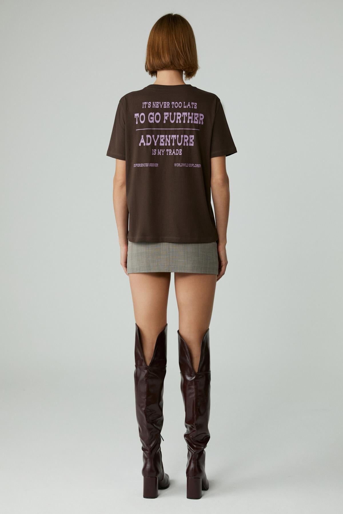 CHERIE Cropped T-Shirt Damen