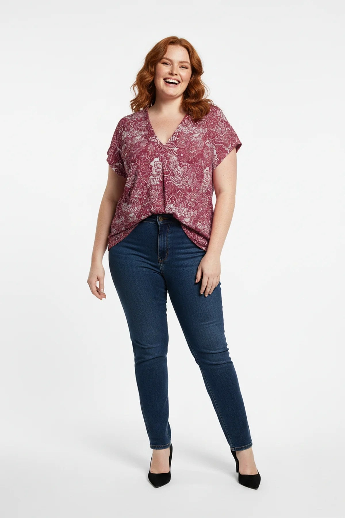 Bluse mit Blumenmuster