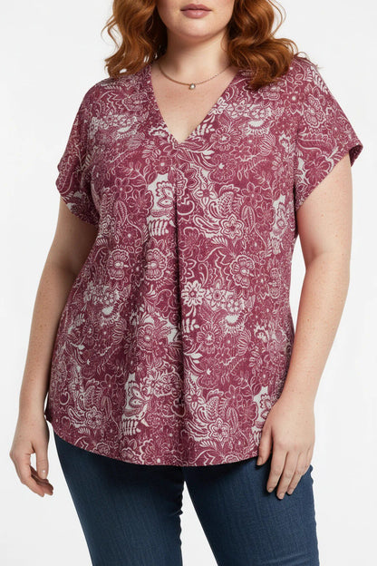 Bluse mit Blumenmuster
