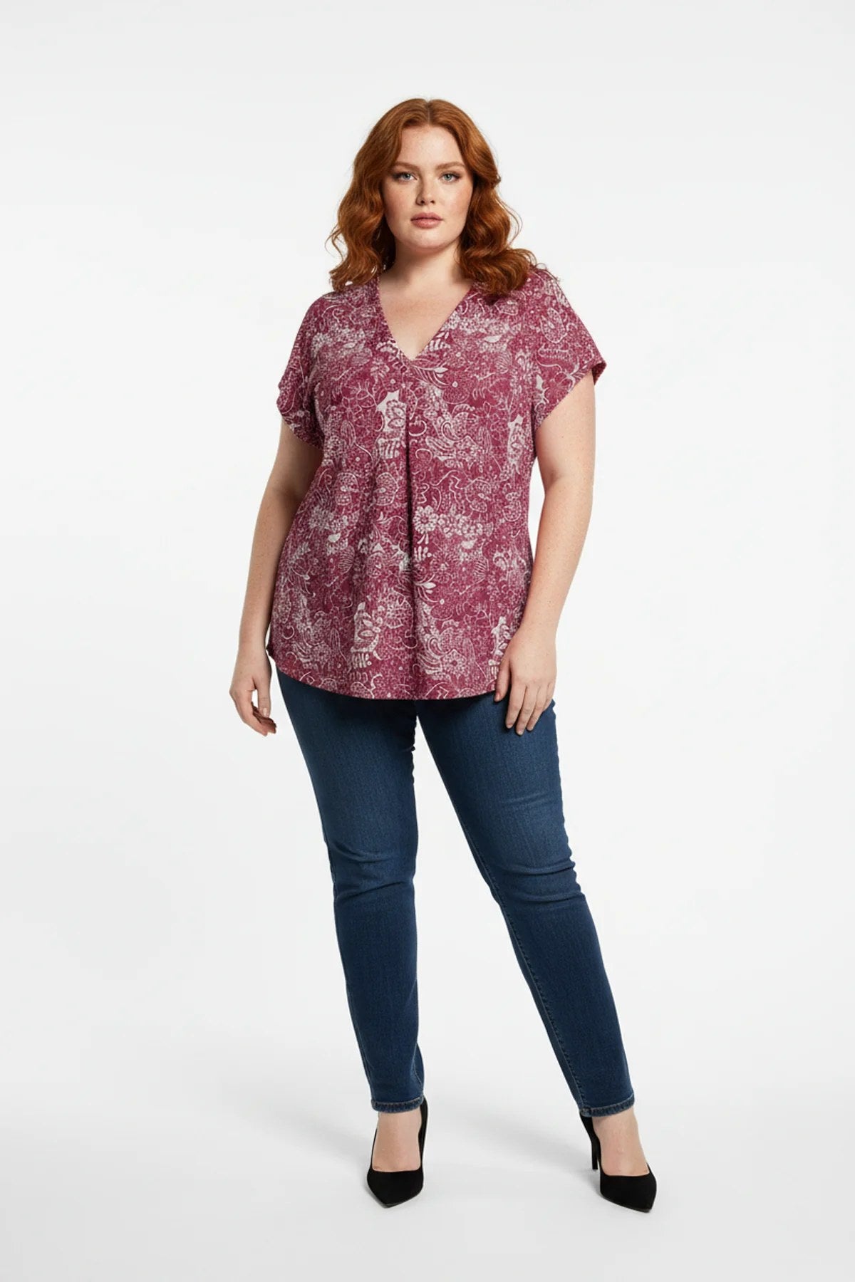 Bluse mit Blumenmuster