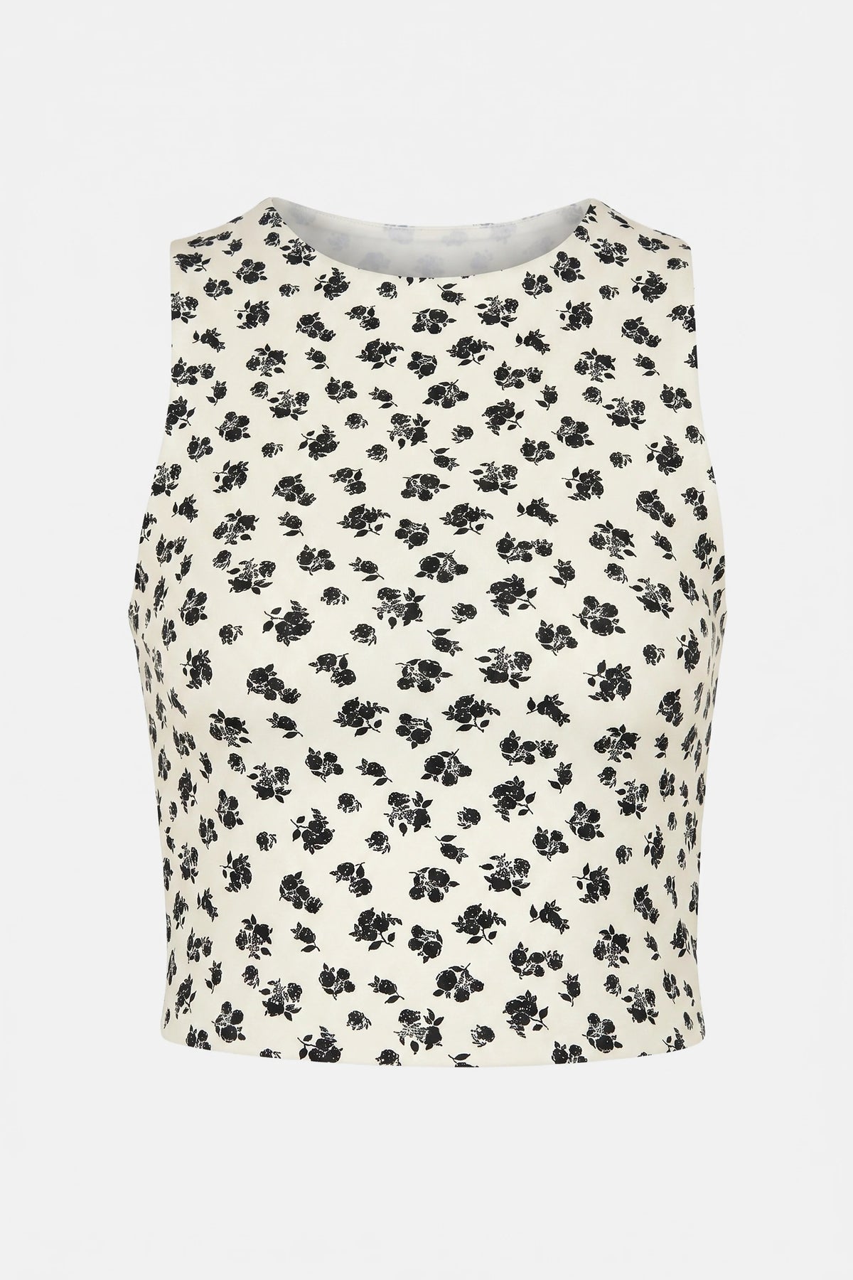 Blumenmuster Crop Top