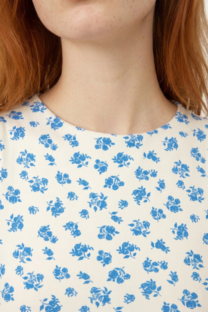 Blumenmuster Crop Top